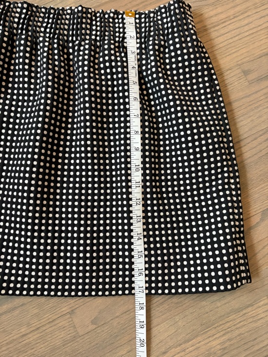 J. Crew Black and White Polka Dot Midi Skirt - Picture 3 of 5